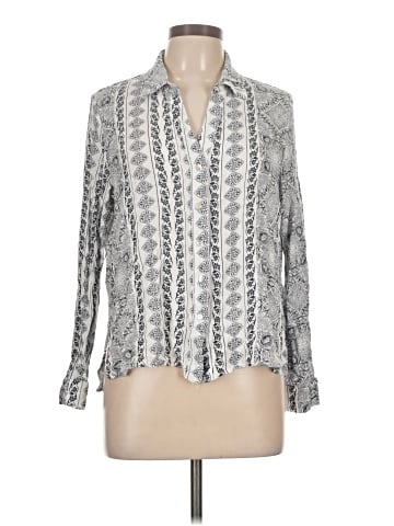 En Creme Long Sleeve Blouse (view 1)