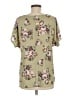 West Kei 100% Polyester Green Short Sleeve Blouse Size M - photo 2