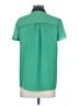 HD in Paris 100% Polyester Color Block Green Short Sleeve Blouse Size 4 - photo 2