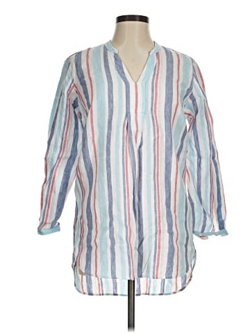 L.L.Bean 3/4 Sleeve Button-Down Shirt (view 1)