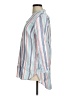 L.L.Bean Stripes Blue 3/4 Sleeve Button-Down Shirt Size M - photo 5