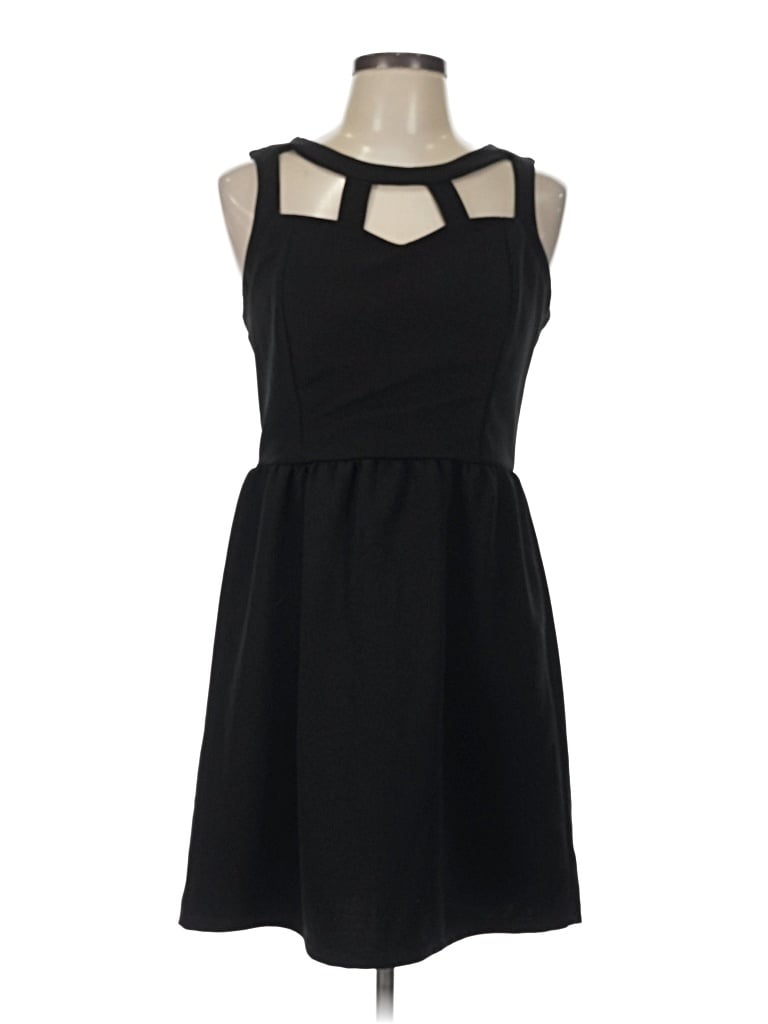 Pre-owned Monteau Cocktail Dress In Black