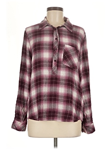 Cosmic Blue Love Long Sleeve Blouse (view 1)