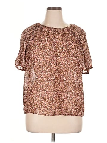 Ann Taylor LOFT Outlet Short Sleeve Blouse (view 1)