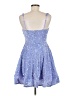 Unbranded 100% Polyester Stars Blue Cocktail Dress Size 8 - photo 2