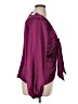 Express 100% Polyester Burgundy Long Sleeve Blouse Size XL - photo 4