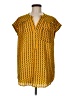 Eliane Rose 100% Polyester Yellow Short Sleeve Blouse Size M - photo 1