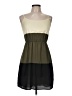 Vanity 100% Polyester Color Block Green Casual Dress Size M - photo 1