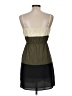 Vanity 100% Polyester Color Block Green Casual Dress Size M - photo 2