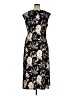 Connected Apparel Floral Black Casual Dress Size 16 - photo 2