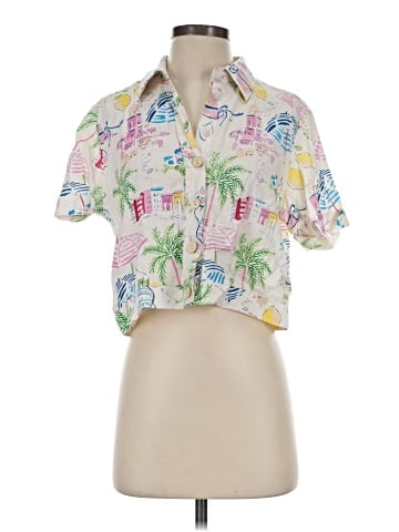 Calypso St. Barth Short Sleeve Blouse (view 1)