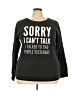 Instant Message Gray Long Sleeve Top Size 3X - photo 1