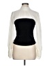 VICI 100% Polyester Ivory Long Sleeve Blouse Size L - photo 1
