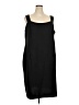 Maya Brooke 100% Polyester Solid Black Cocktail Dress Size 24 - photo 1