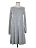 Gap Solid Gray Casual Dress Size XS - photo 1