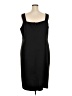 Maya Brooke 100% Polyester Solid Black Cocktail Dress Size 24 - photo 2