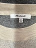 Madewell Bow Print Solid Gray Silver Pullover Sweater Size S - photo 7