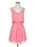 TOBI Solid Pink Casual Dress Size S - photo 1