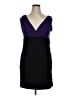 En Focus Studio Color Block Purple Cocktail Dress Size 14 - photo 1