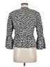 Akris Punto 100% Cotton Chevron-herringbone Gray Blazer Size 8 - photo 2
