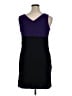En Focus Studio Color Block Purple Cocktail Dress Size 14 - photo 2