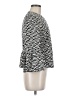 Akris Punto 100% Cotton Chevron-herringbone Gray Blazer Size 8 - photo 4
