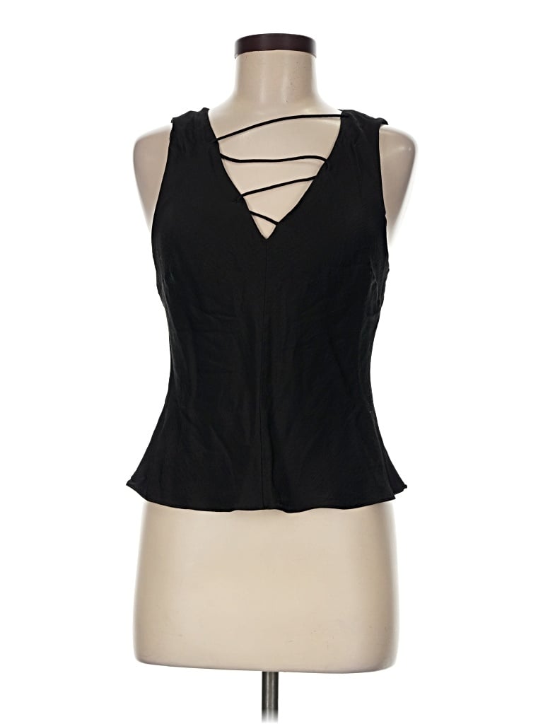 Pre-owned Frame Sleeveless Blouse In Black
