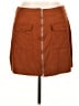 Shein Curve 100% Polyester Solid Brown Casual Skirt Size 14 Plus (1) - photo 1