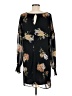 Maurices 100% Polyester Floral Black Casual Dress Size M - photo 2