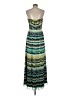 Max and Cleo 100% Polyester Print Green Casual Dress Size 8 - photo 2