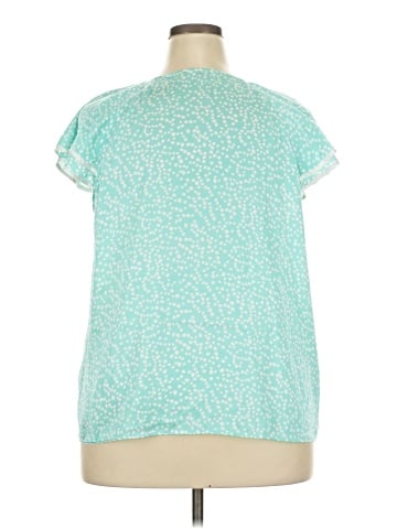 NY Collection Short Sleeve Blouse (view 2)