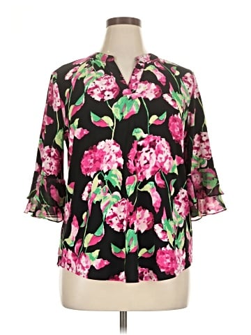 Kasper 3/4 Sleeve Blouse (view 1)