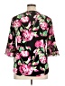 Kasper Floral Black 3/4 Sleeve Blouse Size XL (petite) - photo 2