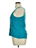 Eyeshadow 100% Rayon Teal Sleeveless Blouse Size XL - photo 5