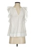 HD in Paris White Sleeveless Blouse Size 2 - photo 1