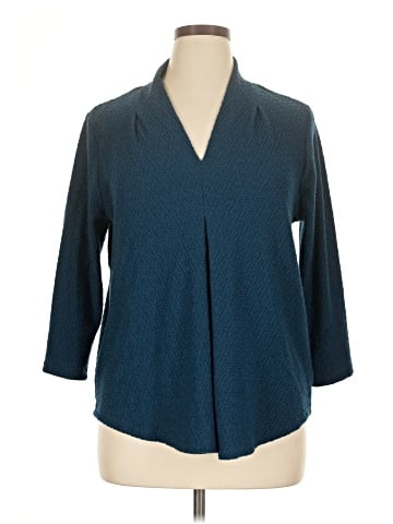 Cable & Gauge 3/4 Sleeve Blouse (view 1)
