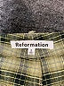 Reformation Plaid Green Casual Pants Size 2 - photo 7