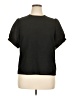 Shein 100% Polyester Black Short Sleeve Top Size XL - photo 1