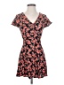 Privacy Please 100% Rayon Floral Orange Casual Dress Size S - photo 1
