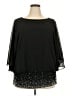 MSK 100% Polyester Black 3/4 Sleeve Blouse Size 2X - photo 1