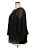 MSK 100% Polyester Black 3/4 Sleeve Blouse Size 2X - photo 5