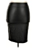 Simlu Solid Black Faux Leather Skirt Size 2X - photo 1