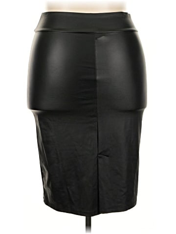 Simlu Faux Leather Skirt (view 2)