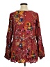 Oddi 100% Rayon Burgundy 3/4 Sleeve Blouse Size 1X - photo 2