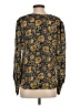 Veronica Beard 100% Silk Floral Yellow Long Sleeve Silk Top Size 4 - photo 2