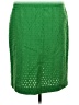 Talbots 100% Cotton Green Formal Skirt Size 10 - photo 1