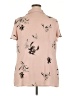 Worthington 100% Polyester Floral Pink Short Sleeve Blouse Size 2X - photo 2