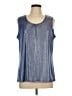 Jaclyn Smith Blue Sleeveless Blouse Size L - photo 1