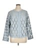Colleen Lopez 100% Polyester Argyle Blue Jacket Size 1X - photo 1