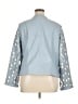 Colleen Lopez 100% Polyester Argyle Blue Jacket Size 1X - photo 2